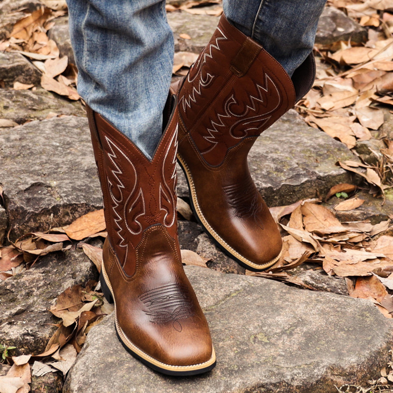 Men'S Fashion Loafers Shoes - Bottes mi-mollet unisexe tendance, faites à