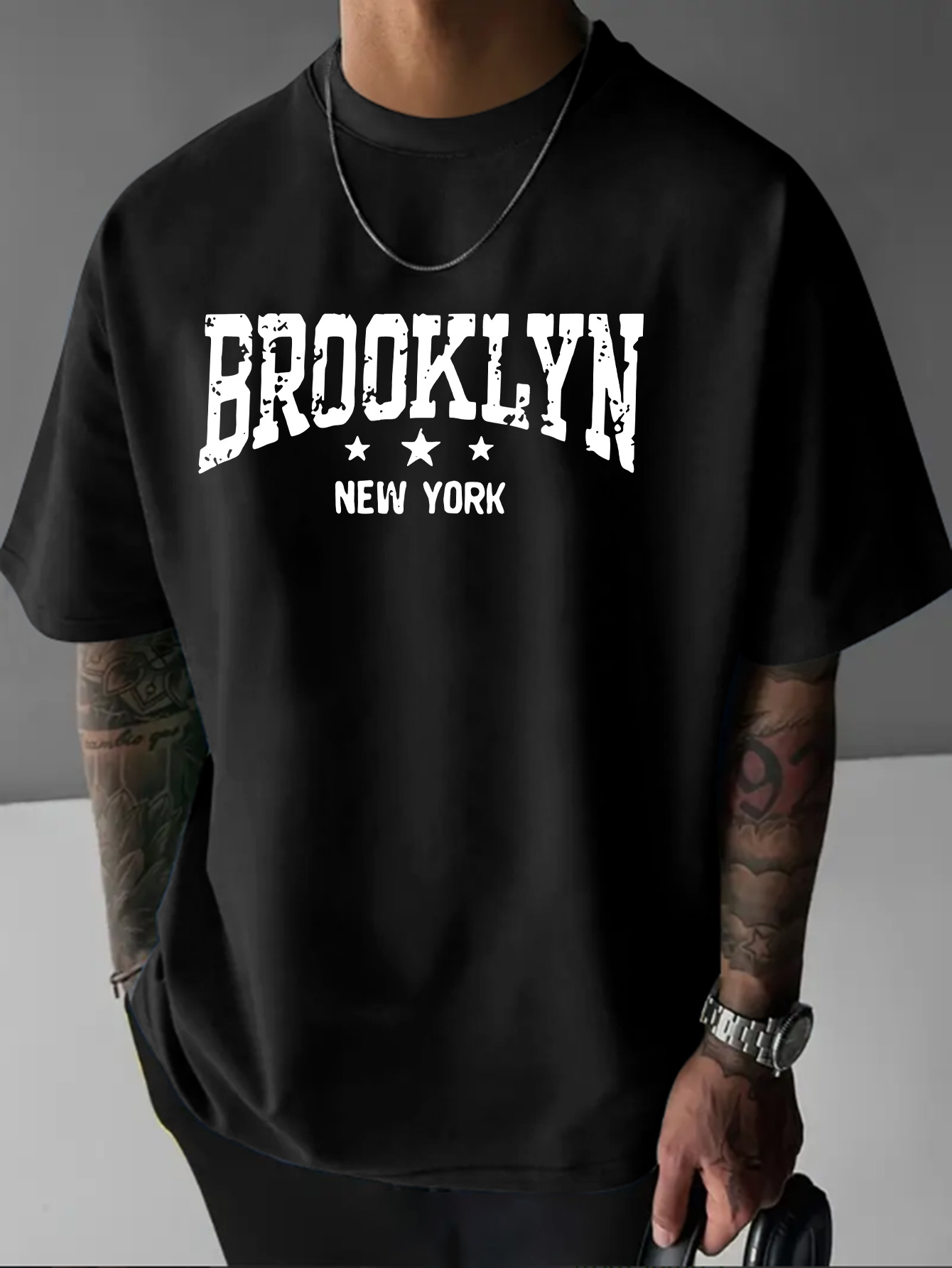Men'S Fashion New York - T-shirt à manches courtes pour homme,