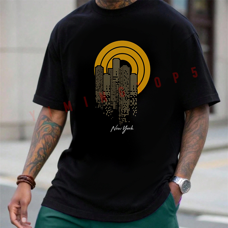 Men'S Fashion New York - T-Shirt à manches courtes et col