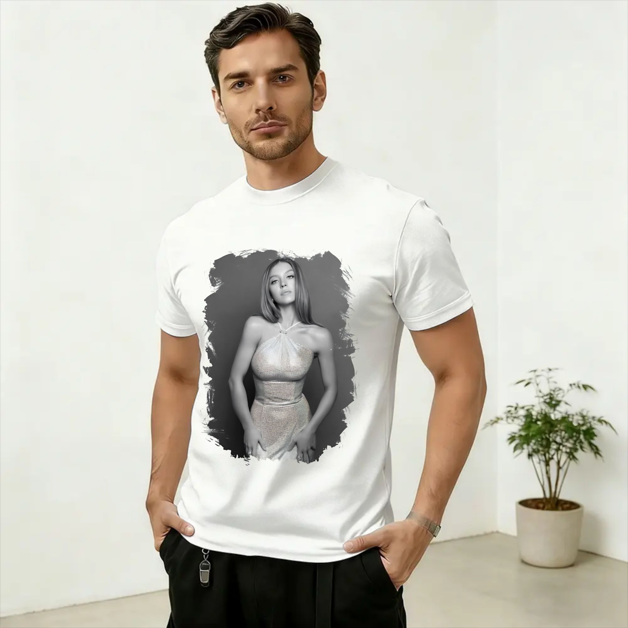 Men'S Fashion Sydney - T-shirt streetwear d'été Sydney Sweeney, t-shirts