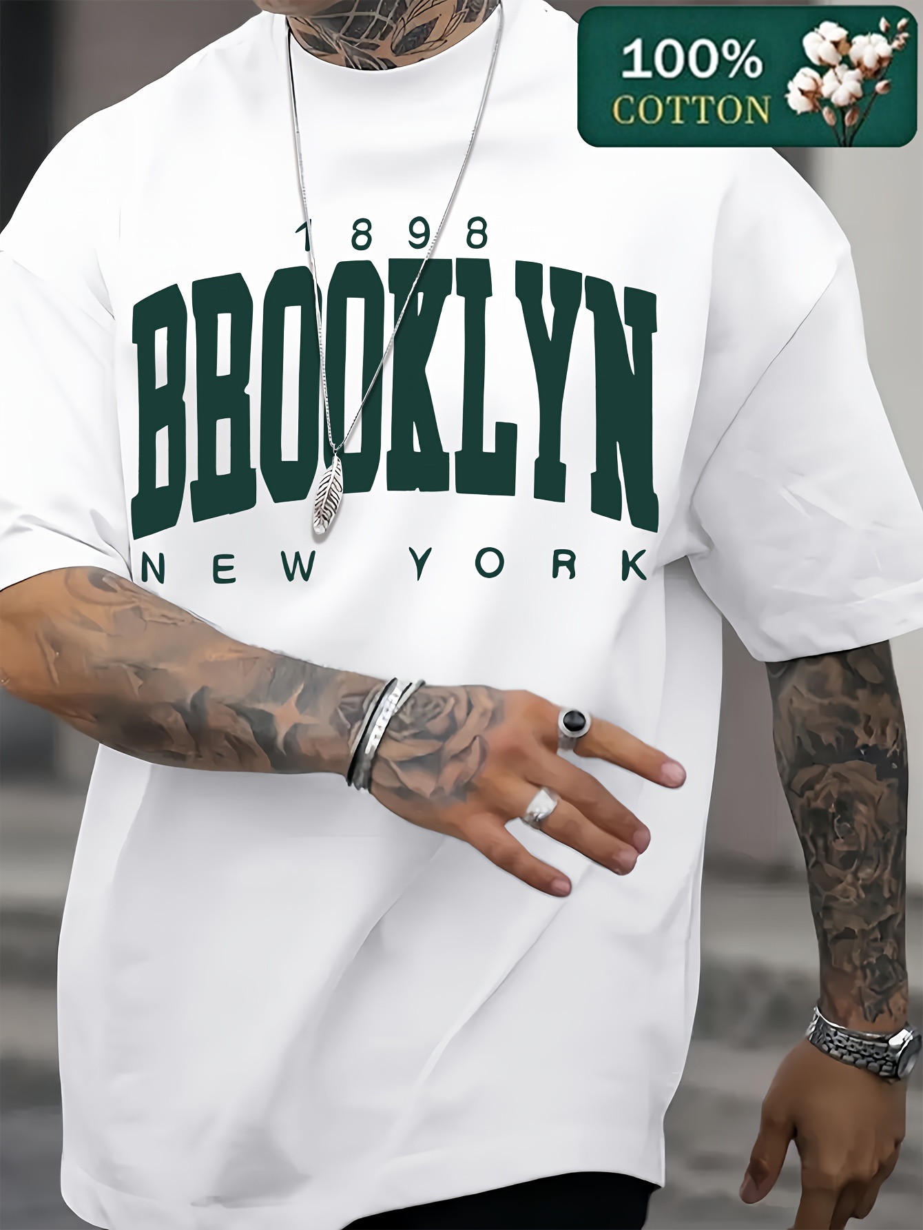 Men'S Fashion New York - T-shirt à manches courtes pour hommes,