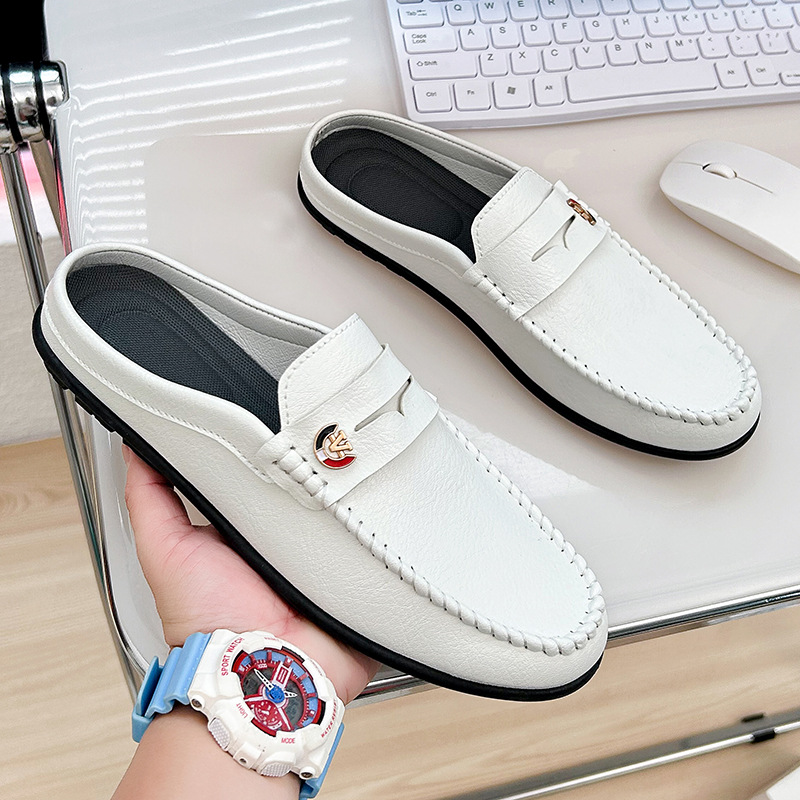 Men'S Fashion Loafers Shoes - Hommes pantoufles mode mocassins en cuir