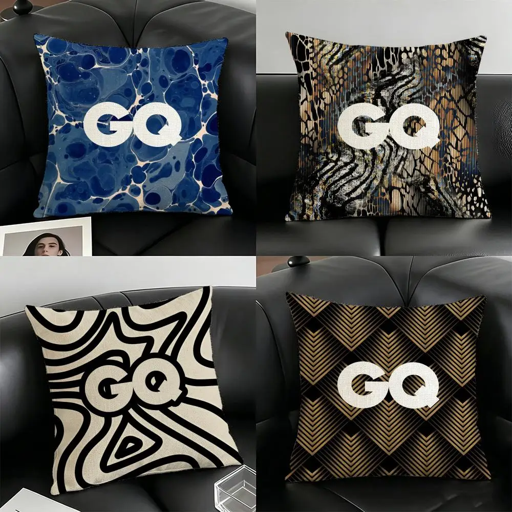 Men'S Fashion Gq - Housse de coussin en lin pour