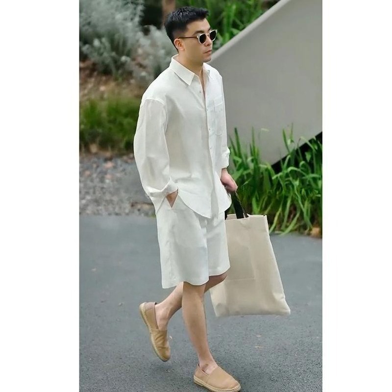 Mens Fashion Trend 2026 - Ensemble décontracté d'été en lyocell et