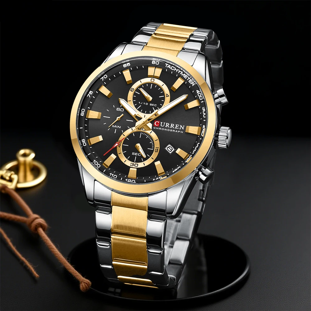 Men'S Fashion Model - CURREN Casual Quartz Chrono Sport Montres