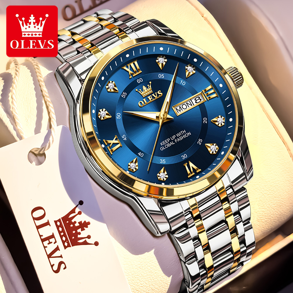 Men'S Fashion Luxury Brands - OLEVS marque mode hommes montres en