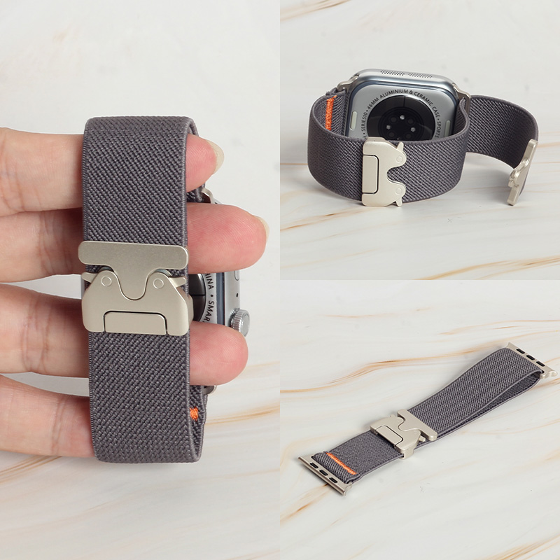 Men'S Fashion Website - Bracelet en nylon élastique avec surpiqûres