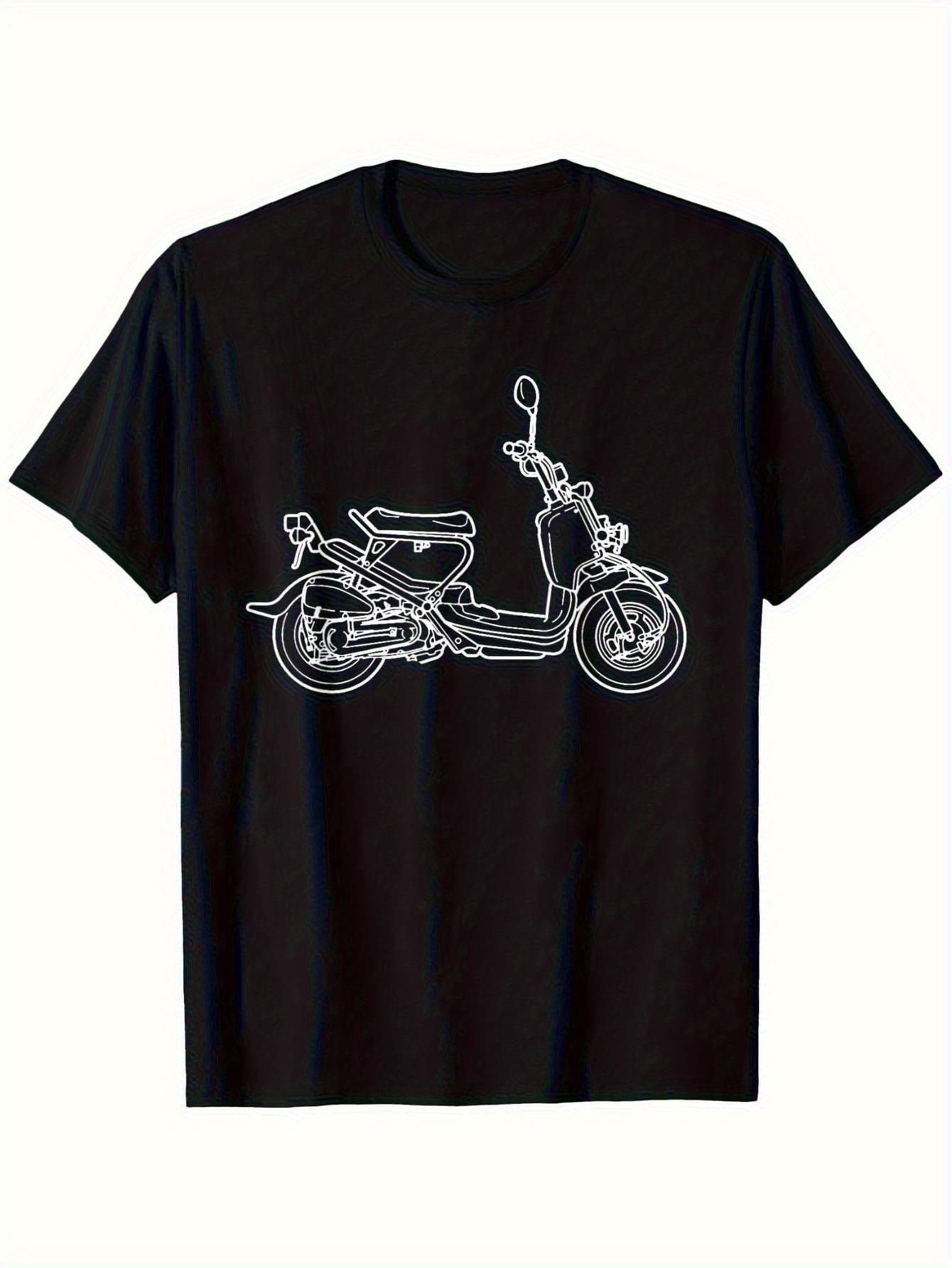 Mens Fashion In The 50S - T-shirt vintage pour homme Piaggio Motorcycle