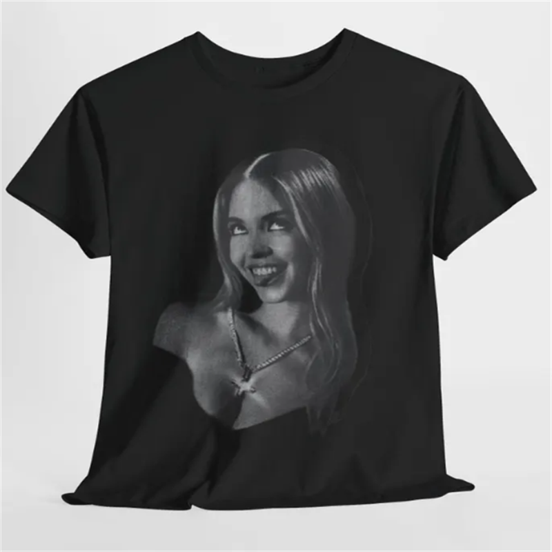 Men'S Fashion Sydney - Sydney Sweeney-T-shirt à Manches Courtes et