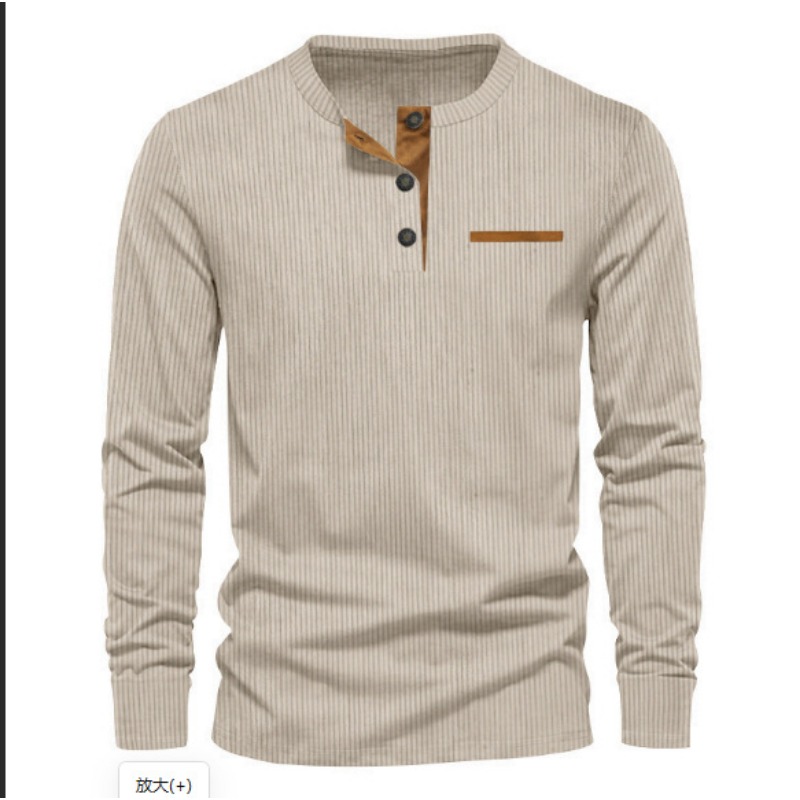 Men'S Fashion Advice - T-shirt à manches longues en velours