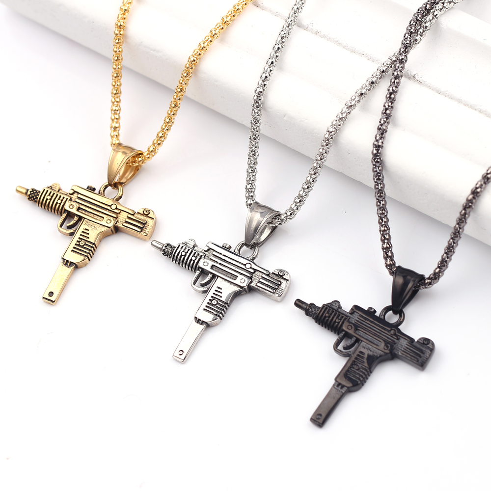 Pendentif Collier Pistolet Mit - Men'S Fashion Model avis et prix