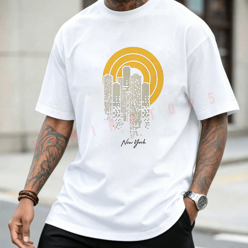 T-Shirt à manches courtes et c - Men'S Fashion New York avis et prix