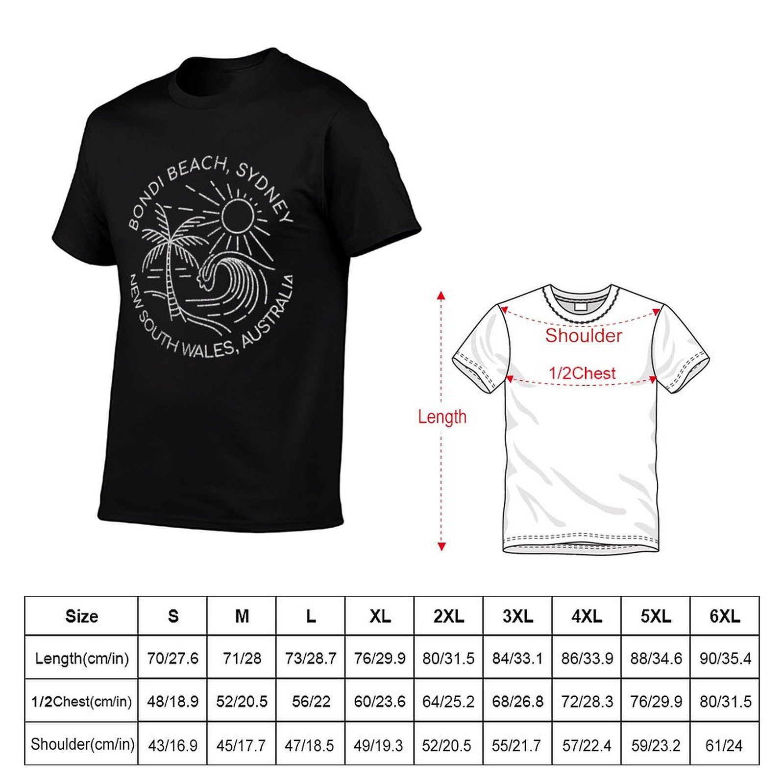 Bondi Beach Sydney Australie T - Men'S Fashion Sydney avis et prix