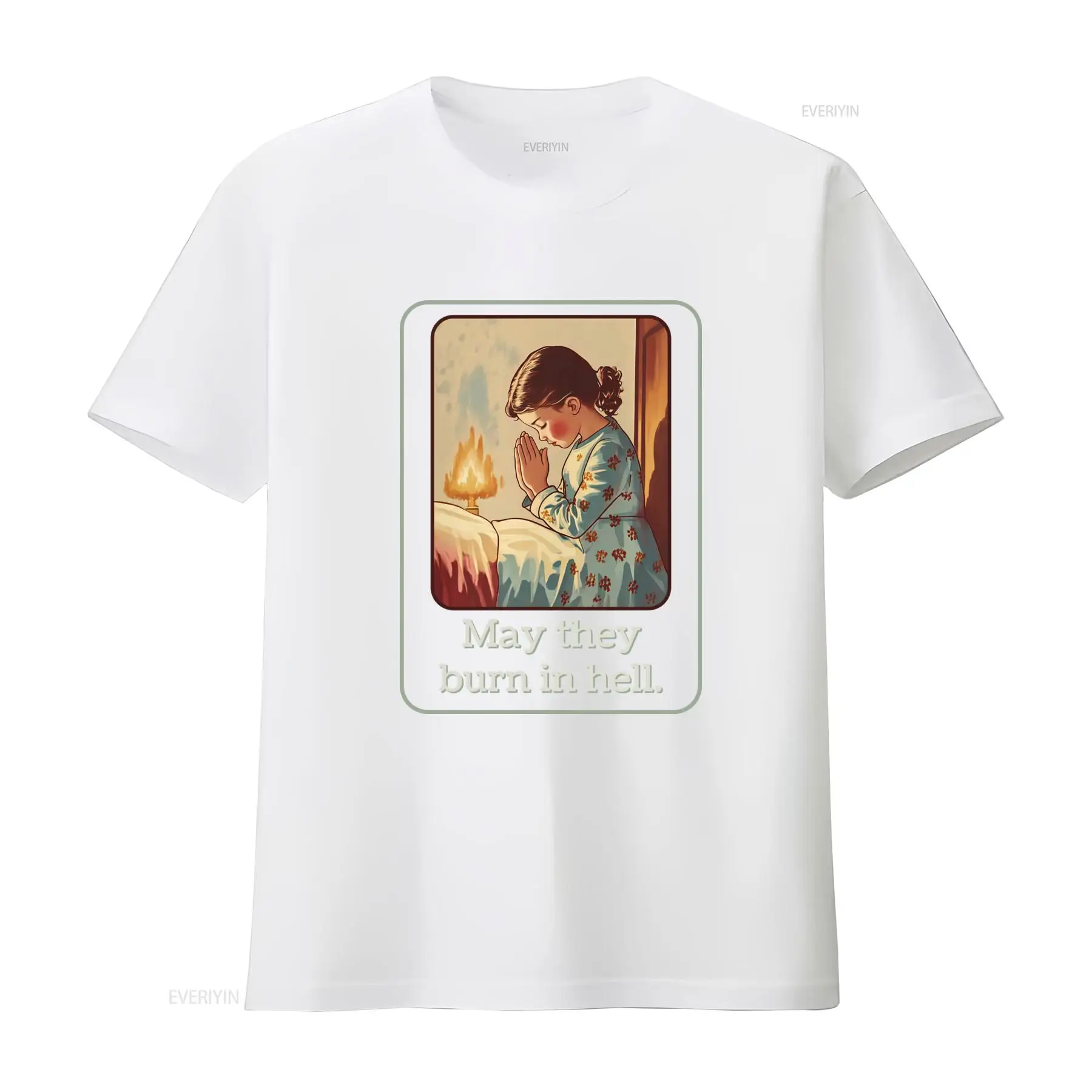 T-shirt « May They Burn In Hel - Mens Fashion In The 50S avis et prix