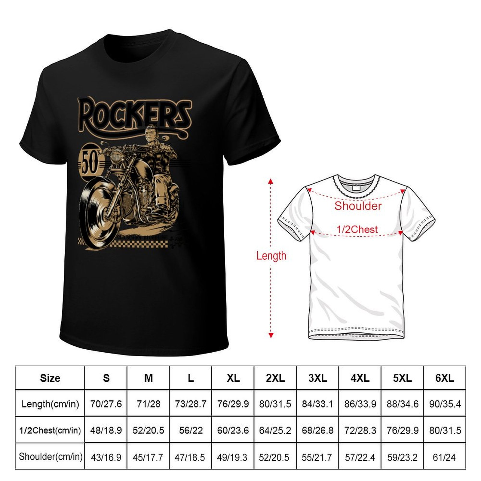 T-shirt Rockers des années 50, - Mens Fashion In The 50S avis et prix