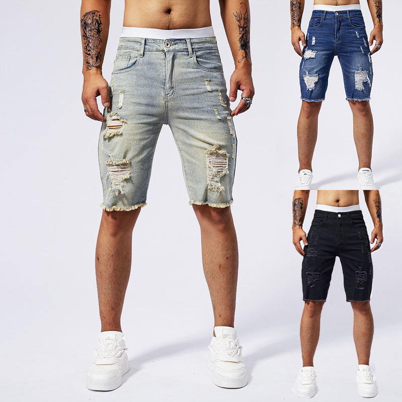 Short en Denim déchiré pour ho - Men'S Fashion Pants 2025 avis et prix