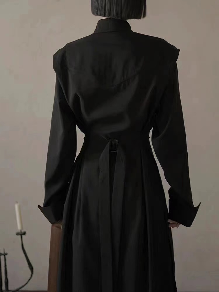 Niche Dark Black Series Costum - Mens Fashion Dress Shirts avis et prix