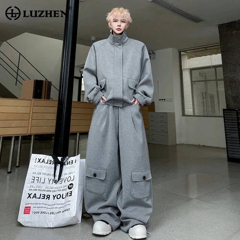 LUZHEN Cardigan Couleur 2026 e - Knitted Cardigan Men avis et prix