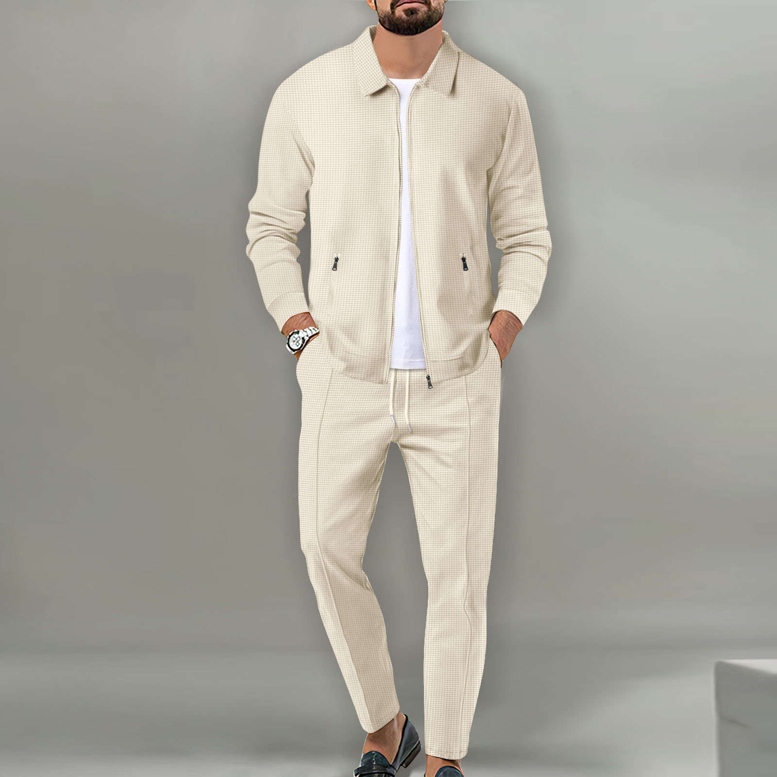 Ensemble de veste d'automne po - Knitted Cardigan Men avis et prix