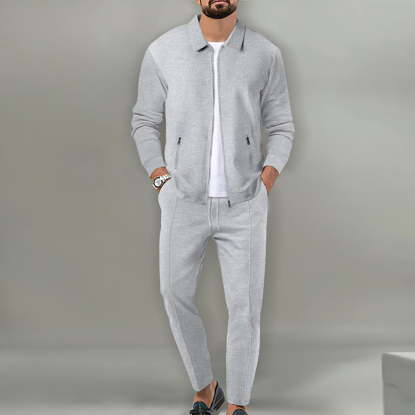 Ensemble de veste d'automne po - Knitted Cardigan Men avis et prix