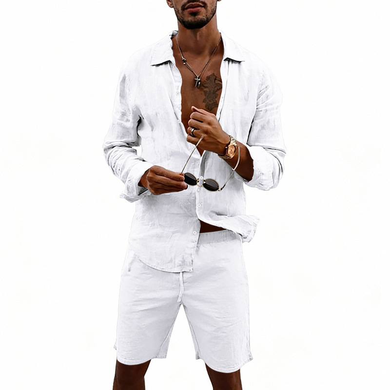 Ensemble chemise cardigan déco - Knitted Cardigan Men avis et prix