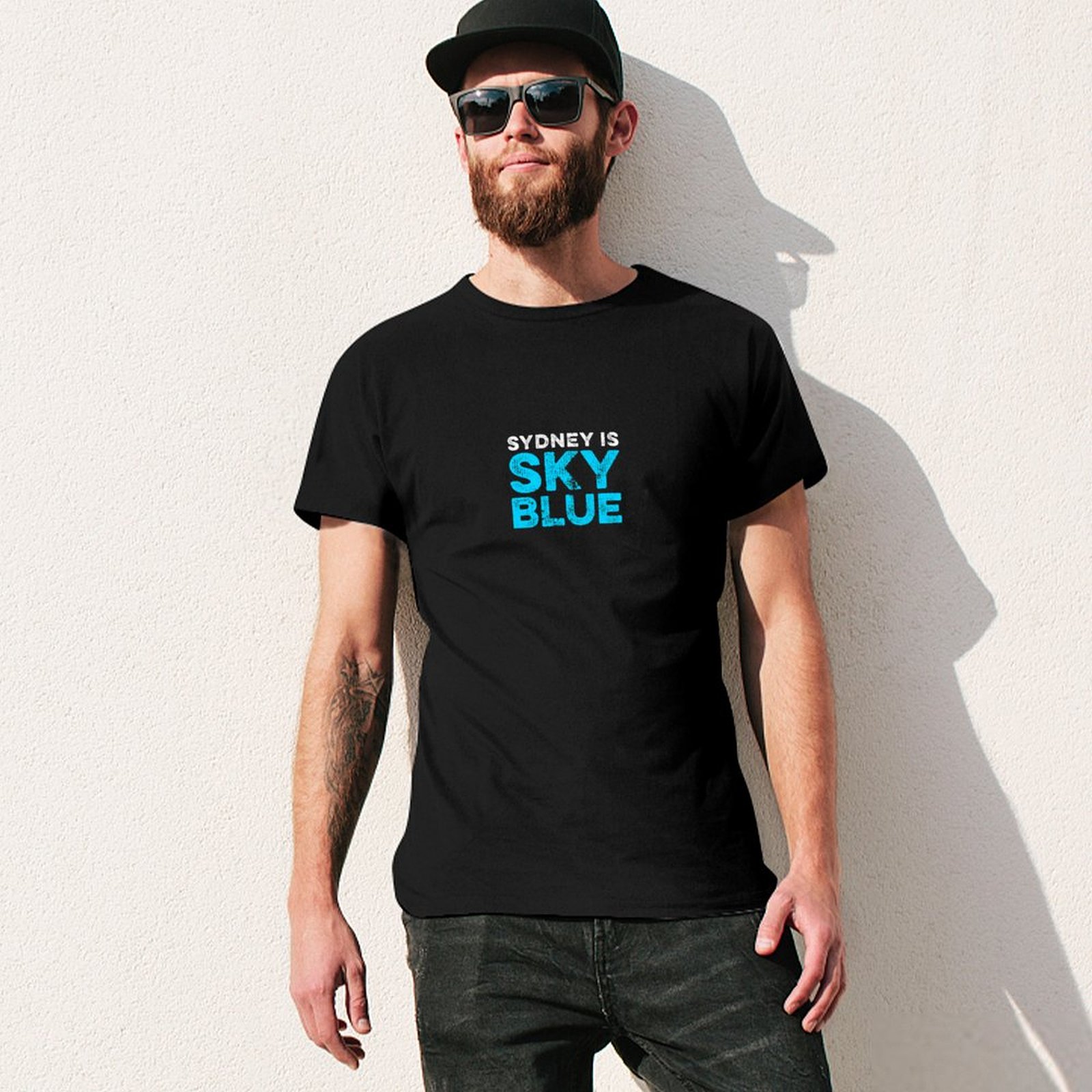 Sydney is sky blue T-Shirt Sum - Men'S Fashion Sydney avis et prix