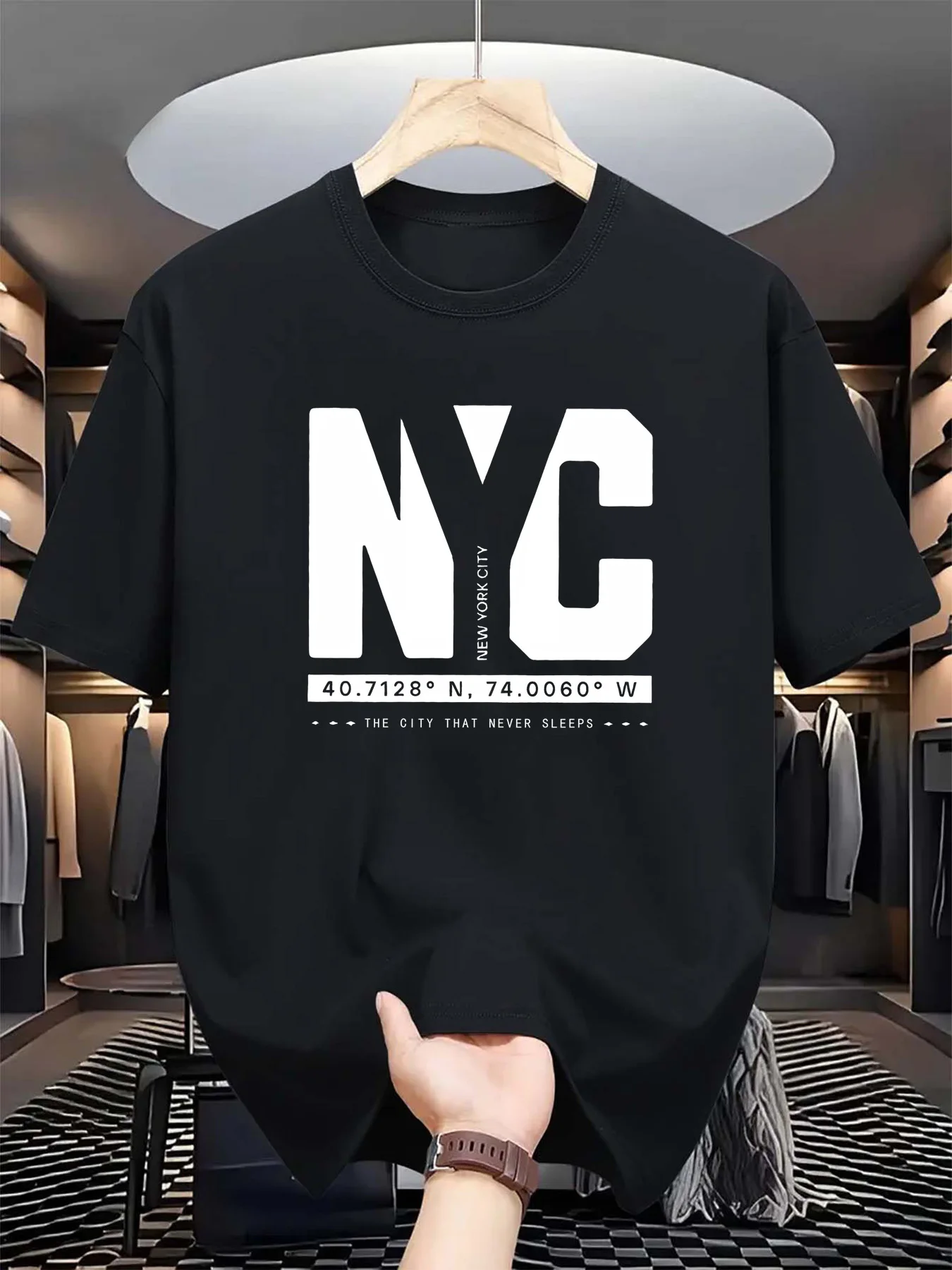 T-shirt à manches courtes pour - Men'S Fashion New York avis et prix