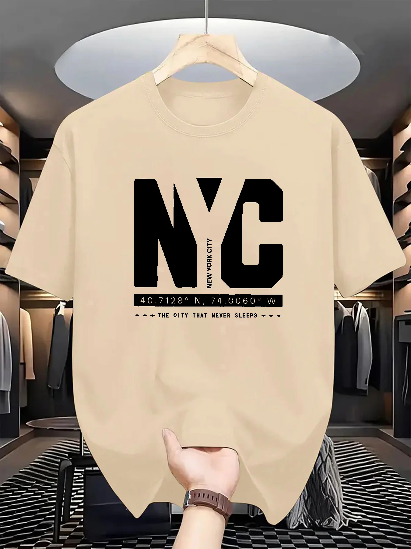 T-shirt à manches courtes pour - Men'S Fashion New York avis et prix
