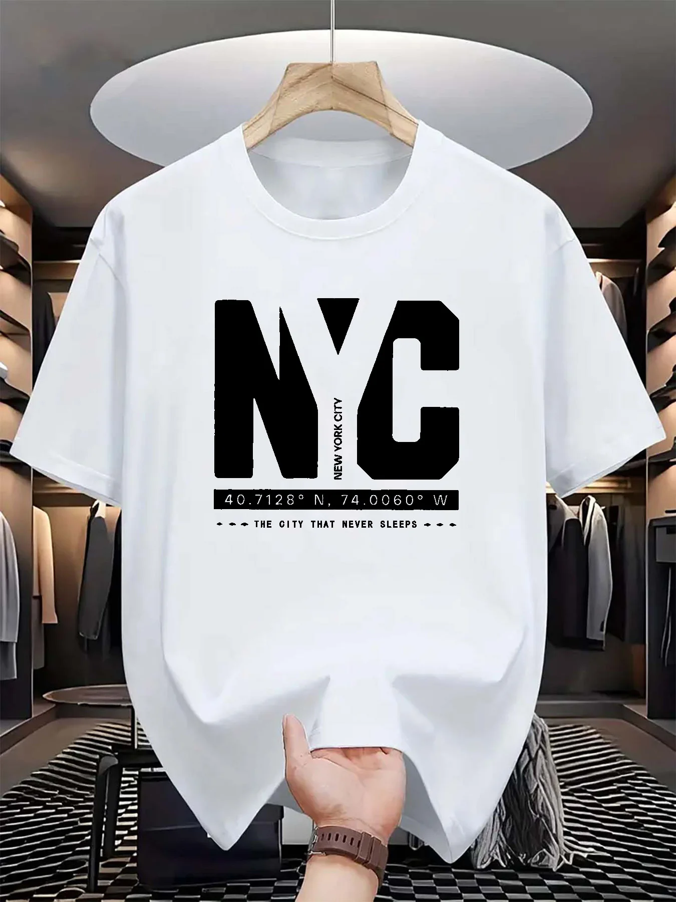 T-shirt à manches courtes pour - Men'S Fashion New York avis et prix