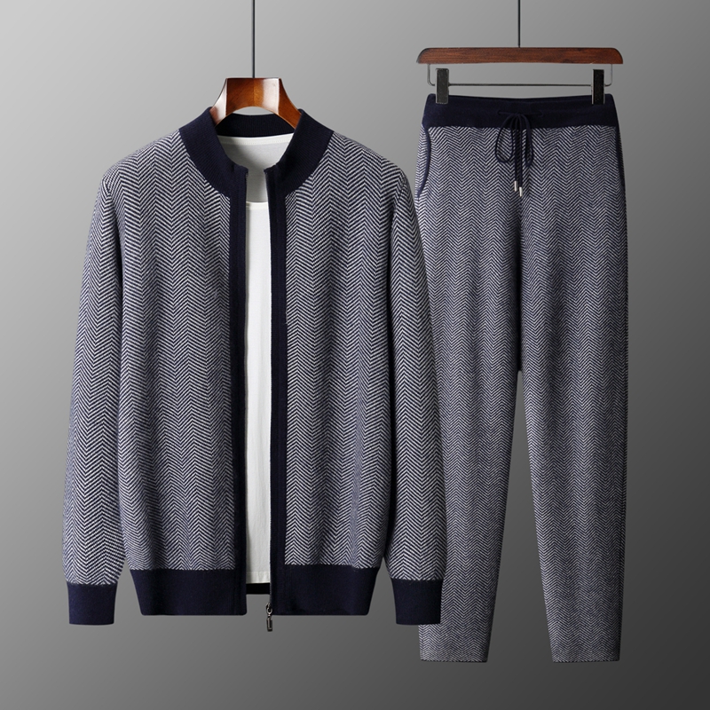 Ensemble en laine mérinos jacq - Knitted Cardigan Men avis et prix