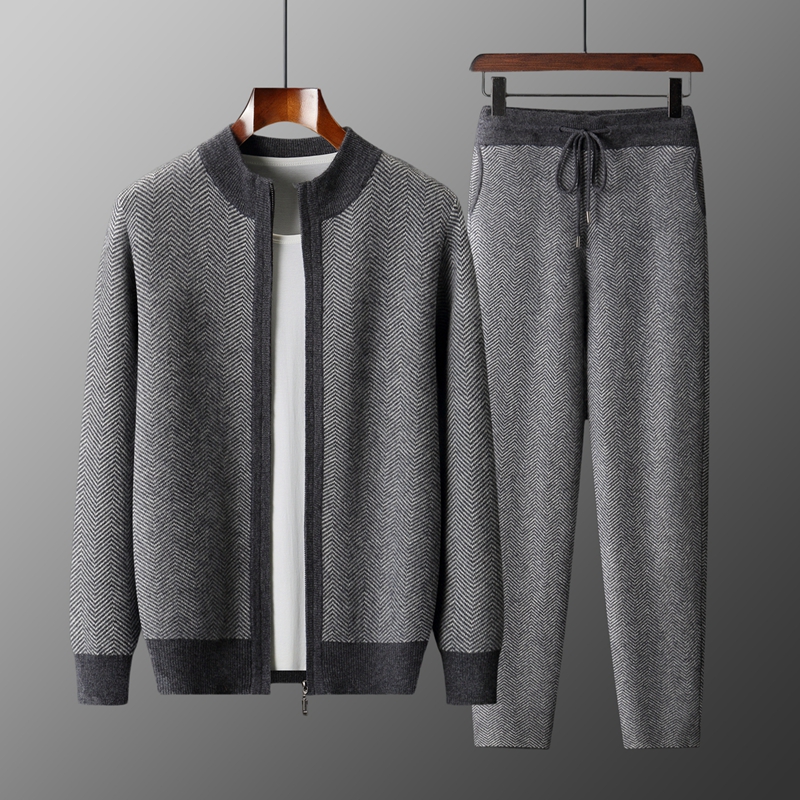 Ensemble en laine mérinos jacq - Knitted Cardigan Men avis et prix