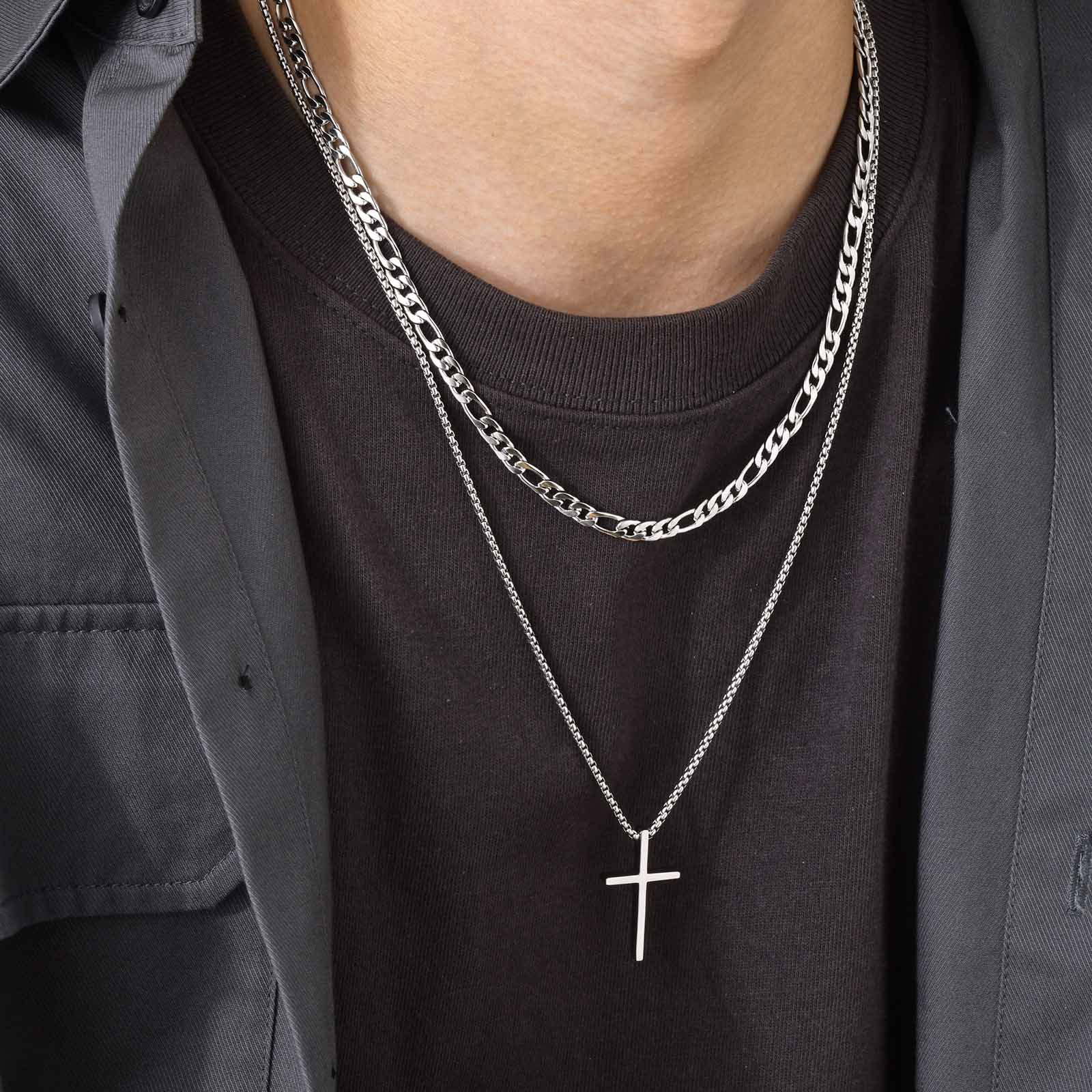 Collier croix tendance pour ho - Mens Fashion In The 50S avis et prix
