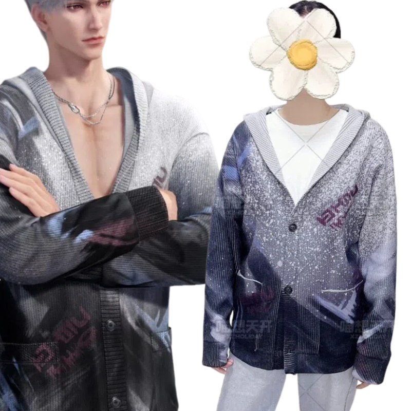 Sylus Costume Game Love and De - Knitted Cardigan Men avis et prix