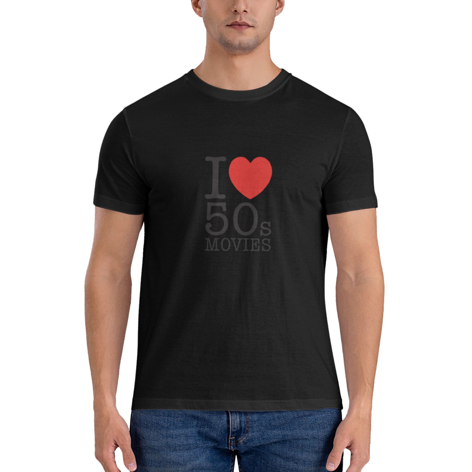 T-shirt imprimé drôle « I Love - Mens Fashion In The 50S avis et prix