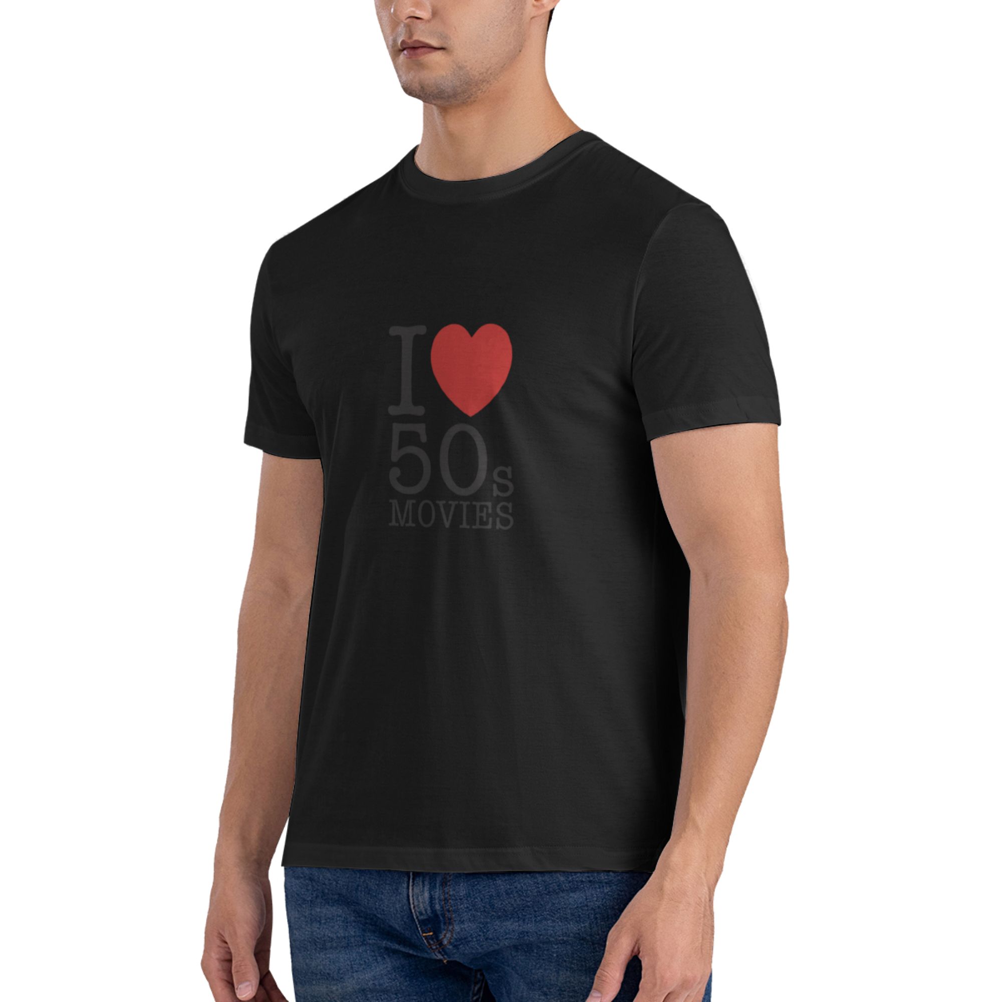 T-shirt imprimé drôle « I Love - Mens Fashion In The 50S avis et prix