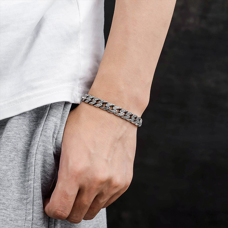 Nouveau bracelet chaîne cubain - Men'S Fashion Lk avis et prix