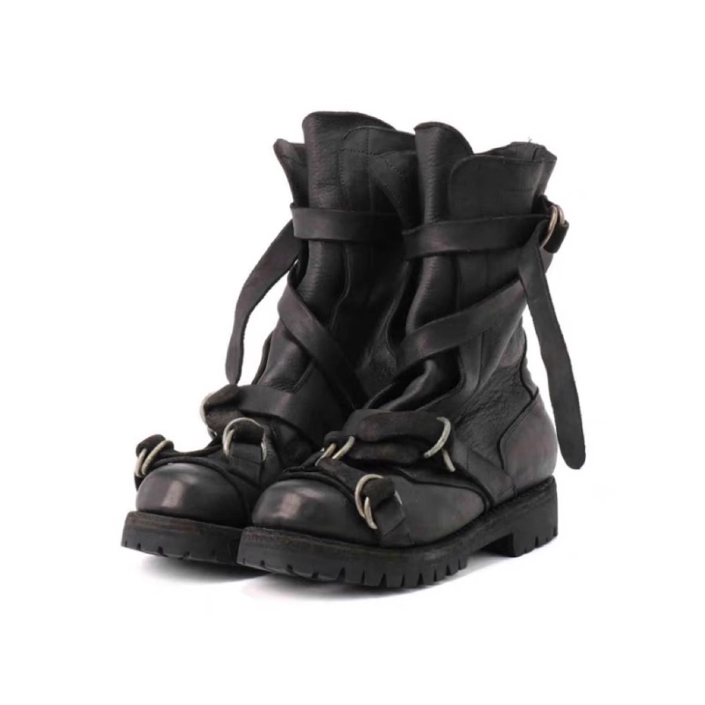 Bottes de moto en cuir pour ho - Men'S Fashion Loafers Shoes avis et prix