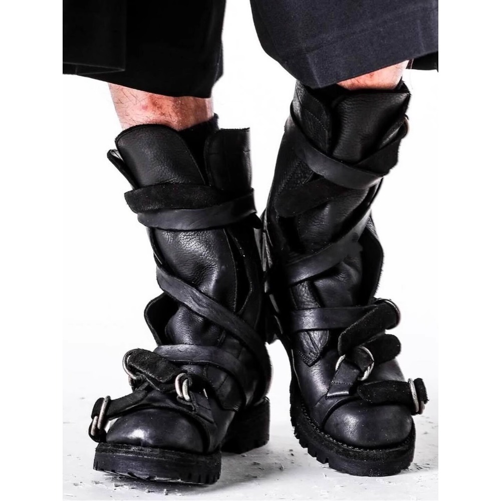 Bottes de moto en cuir pour ho - Men'S Fashion Loafers Shoes avis et prix